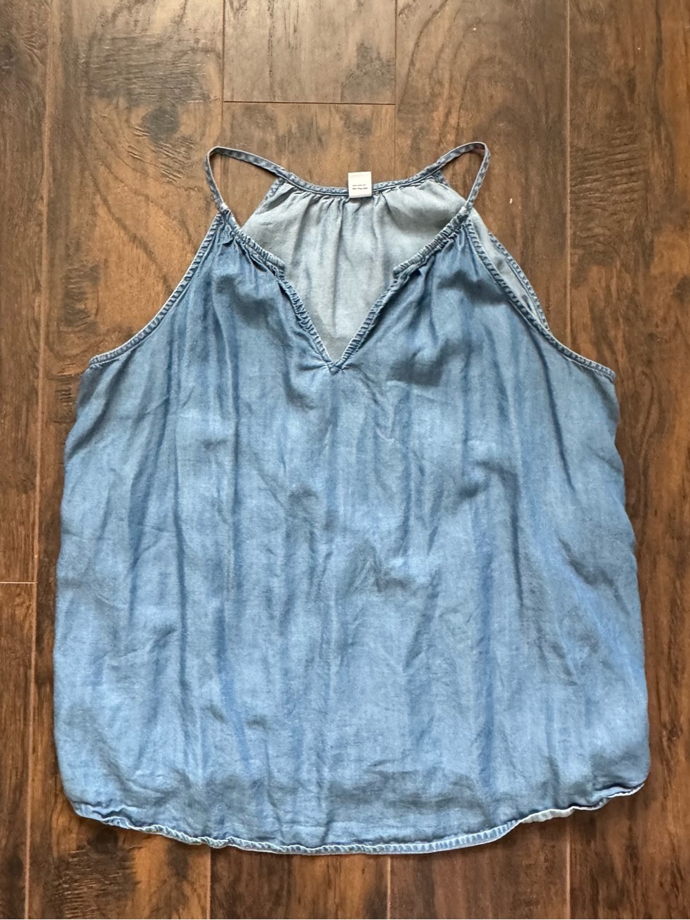 Old Navy Large Lightweight Denim Halter Tank Top